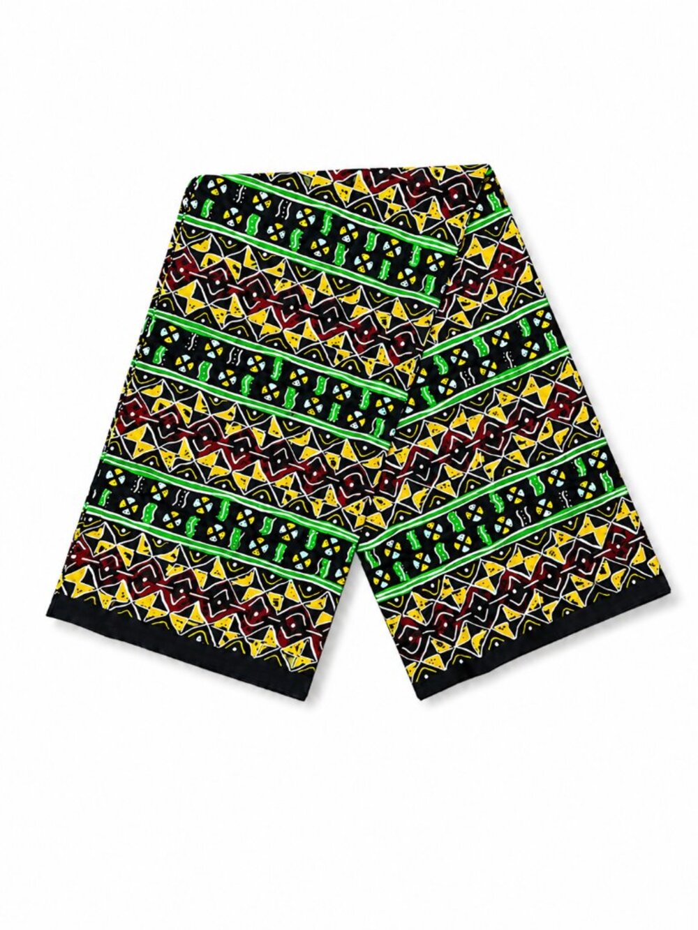 African Mud Cloth Print Cotton Wax Fabric 6 Yards Geometric Print High Quality